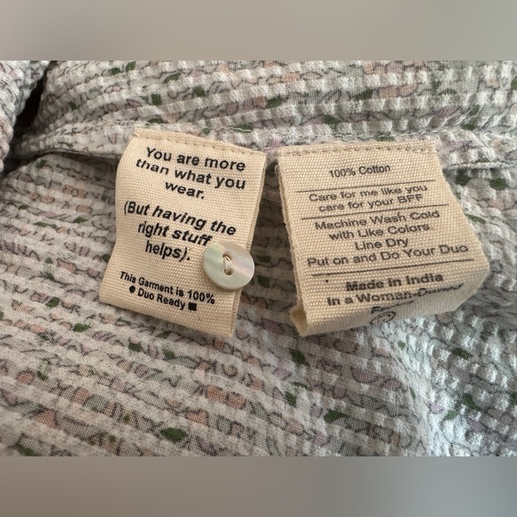 Harper Sage Women’s Kaleidoscope Blouse- Lavender Ochre - Picture 11 of 15